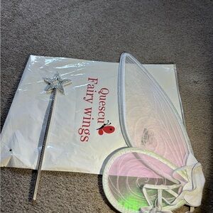 Pink Fairy Wings and Star Wand Set